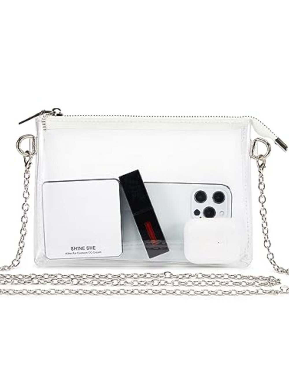 Stadium Approved Clear Crossbody Bag PVC Transparent Purse